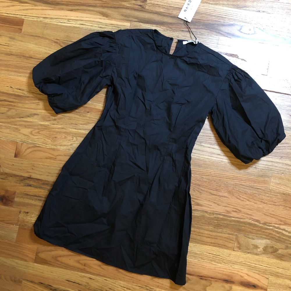 Black Puff Sleeve Dress